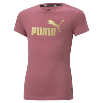 Koszulka dziewczęca Puma ESS+ Logo różowa 84695345-152 - Puma