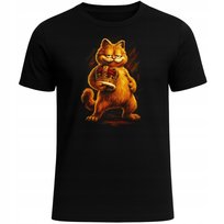 KOSZULKA GARFIELD NADRUK 3D FILM KOMIKS PREZENT BAWEŁNIANA M