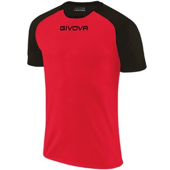 Koszulka Givova Capo MC M MAC03 (kolor Czarny. Czerwony, rozmiar XL) - Givova