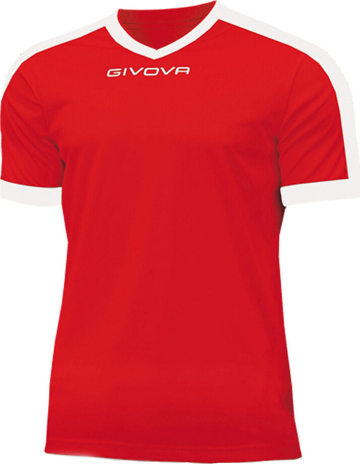 Givova Koszulka Givova Revolution Interlock czerwono-biała MAC04 1203-3XS