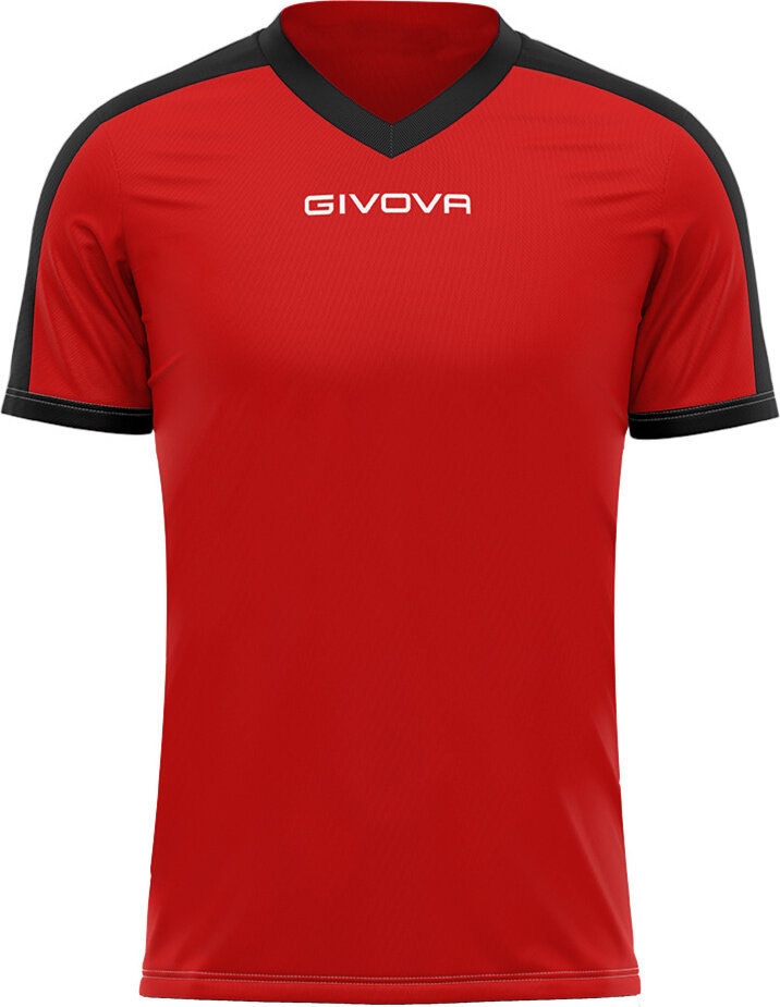 Givova Koszulka Givova Revolution Interlock czerwono-czarna MAC04 1210-2XS