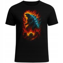 KOSZULKA GODZILLA NADRUK 3D FILM POTWORY PREZENT BAWEŁNIANA XXL
