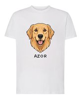 Koszulka Golden Retriever Personalizowana Pupil Pies Biały L