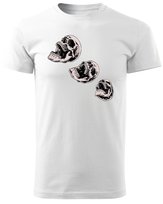 Koszulka Halloween Straszne Czaszki Super Prezent Biały XL