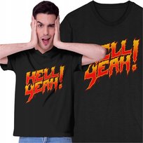 Koszulka Hell Yeah Piekło Szatan Diabeł Rock Metal Muzyka Płomień
