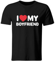 Koszulka I Love My Boyfriend. Idealna na Prezent na Walentynki, roz. S