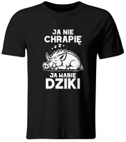 Koszulka Ja Nie Chrapię, Ja Wabię Dziki, Roz. L