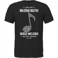 Koszulka Jam Jest Muzyka Wódz Prezent Miłośnik DrukPrintPrezent