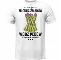 Koszulka Jam Jest Szparagi Wódz Prezent Miłośnik DrukPrintPrezent