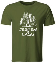 Koszulka Jestem z Lasu. Prezent dla miłośnika lasu, khaki, roz. M GiTees