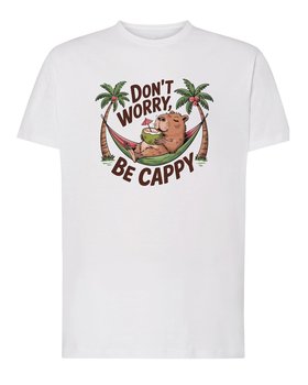 Koszulka Kapibara Śmieszny Tekst Biała XL - TeeLove