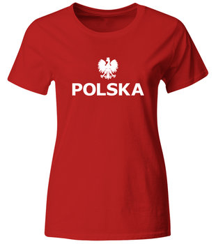 Koszulka Kibica Reprezentacji Polski. Koszulka Damska Dla Kibica, Czerwona, Roz. XL - GiTees