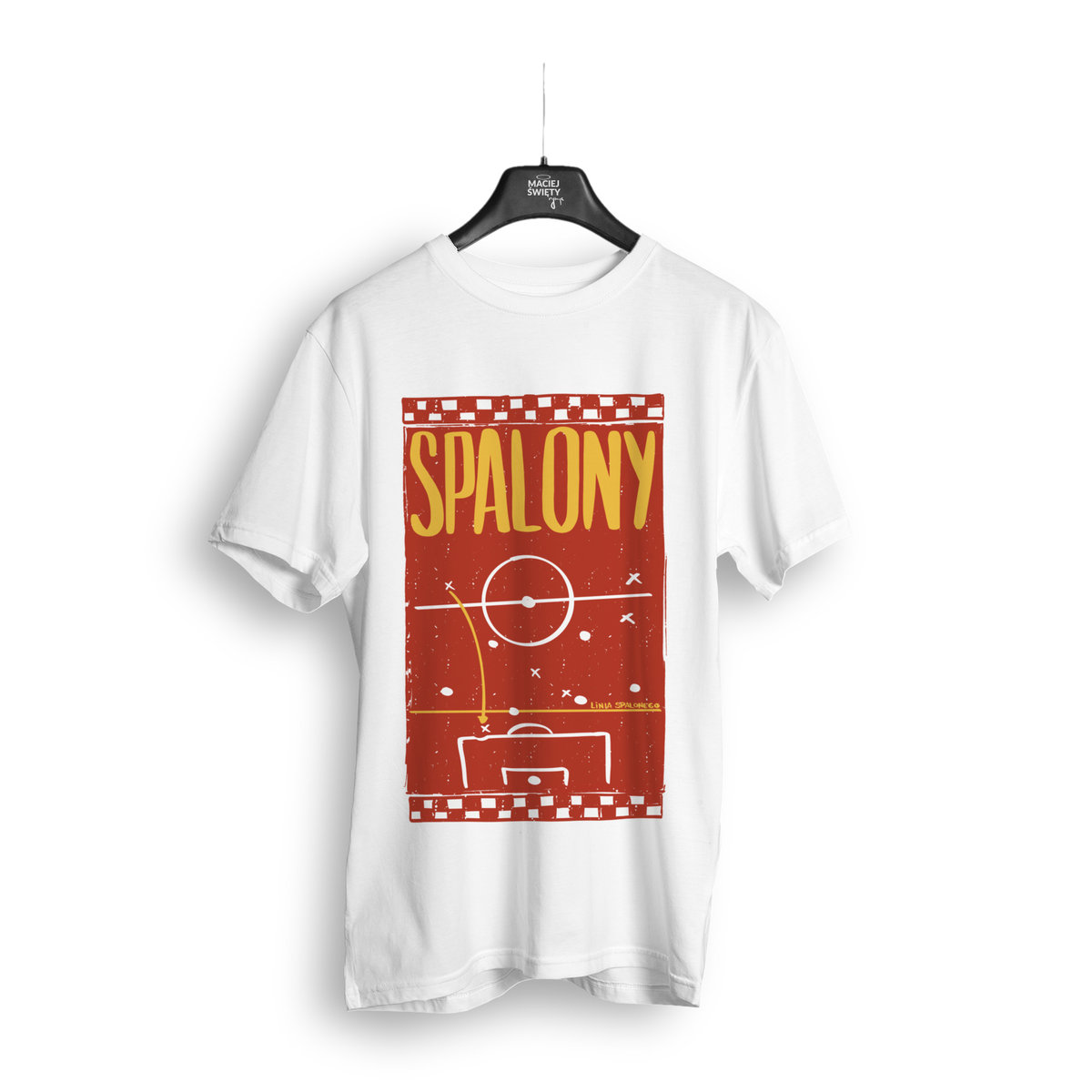 Koszulka Kibica Reprezentacji Polski: Spalony damski biały S - Maciej ...