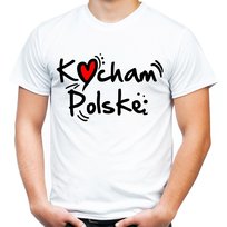 Koszulka Kocham Polskę męska M JHK