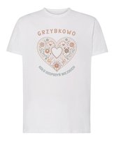 Koszulka Koło Gospodyń Wiejskich Personalizowana Kwiaty Biały M