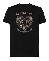 Koszulka Koło Gospodyń Wiejskich Personalizowana Kwiaty Czarny M