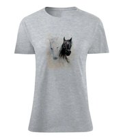 Koszulka Konie damska szara XXL