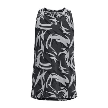 Koszulka koszykarska męska Under Armour Baseline Printed Tank 003 czarna 1370239-003-MD M - Under Armour