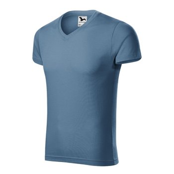 Koszulka Malfini Slim Fit V-neck M MLI-146 (kolor Niebieski, rozmiar 2XL) - MALFINI