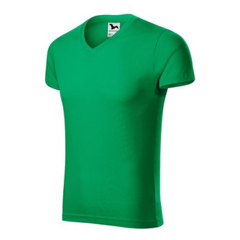 Koszulka Malfini Slim Fit V-neck M MLI-146 (kolor Zielony, rozmiar 3XL) - MALFINI