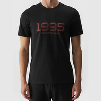 Koszulka Męska 4F T-shirt Czarny Logo L Czarny 4F