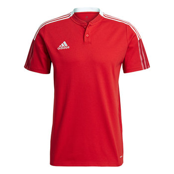 Koszulka męska adidas Tiro 21 Polo czerwona GM7365 - Adidas