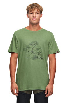 Koszulka Męska Bambusowa T-Shirt Alpinus Pieniny Zielony - L - Alpinus