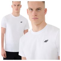 Koszulka męska bawełniana 4F 4FWMM00TTSHM2256-10S Biały Roz. 3XL 4F