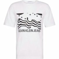 Koszulka męska biała Calvin Klein Jeans, Rozmiar S