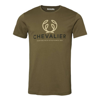 Koszulka męska Chevalier Logo Forest green 3XL - Chevalier