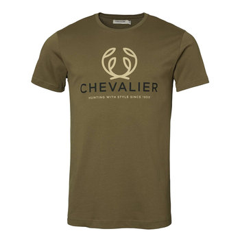 Koszulka męska Chevalier Logo Forest green L - Chevalier