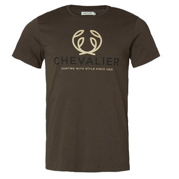 Koszulka męska Chevalier Logo Leather brown M - Chevalier