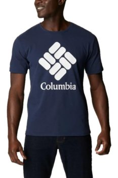 Koszulka męska Columbia Pacific Crossing Graphic z nadrukiem logo-S - Columbia