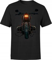 Koszulka męska dla motocyklisty Motocykl Vintage T-shirt męski