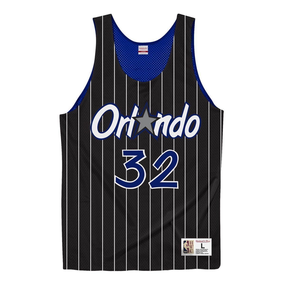 Maillot NBA Mitchell & Ness Shaquille O'Neal Orlando Magic - Taille 44 (L), Noir, EUC
