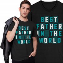 Koszulka Męska Dzień Taty Ojca Prezent Best Father In The World