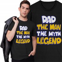 Koszulka Męska Dzień Taty Ojca Prezent Dad The Man The Myth The Legend
