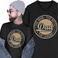 Koszulka Męska Dzień Taty Ojca Prezent The Man The Myth The Legend Dad