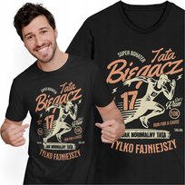 Koszulka Męska Dzień Taty Ojca T-shirt dla Taty Biegacza Tata Biegacz Freshtop