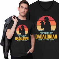 Koszulka Męska Dzień Taty Ojca T-shirt Tata Dadalorian Star Wars Baby Yoda Freshtop
