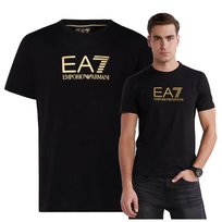 koszulka meska emporio armani t-shirt meski czarny duże logo EA7 koszulka meska emporio armani t-shirt meski czarny duże logo EA7 r.XL