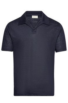 Koszulka męska Gant Linen Ss Polo polówka lniana-3XL - Gant