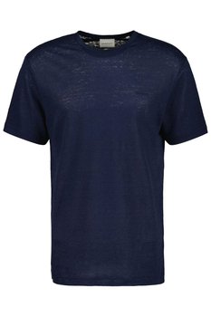 Koszulka męska Gant Linen Ss T-shirt lniany granatowy-3XL - Gant
