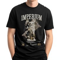 Koszulka męska IMPERIUM - anioł, potęga i siła | czarna M