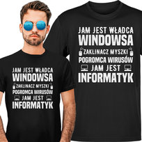 Koszulka męska Jam Jest Informatyk L VoloDonum