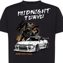 Koszulka męska JDM Tokyo drift japońskie auto sportowe L czarna DEYORA