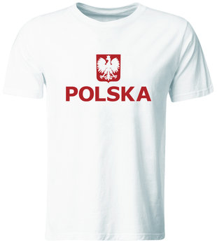 Koszulka męska Kibica Reprezentacji Polski, biała, rozmiar L - GiTees