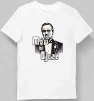 Koszulka męska mów mi ojcze, ojciec chrzestny biała 3XL