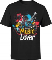 Koszulka męska Music Lover dla Miłośnika Muzyki z Gitarą T-shirt męski