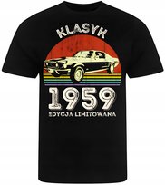 KOSZULKA MĘSKA NADRUK NA URODZINY ROCZNIK 1959 PREZENT PREMIUM 3XL GILDAN